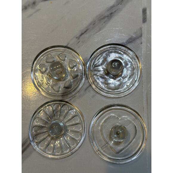 Vintage Williams Sonoma Glass Cookie Stamps - Pack of 4 - Picture 3 of 10